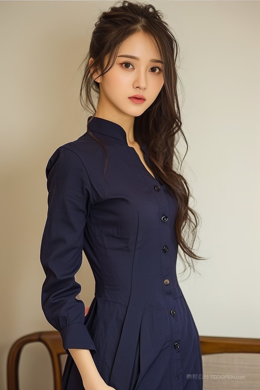 气质性感少女模特美女摄影青春年轻长发长腿