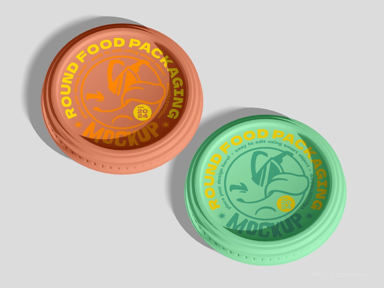 圆形食品包装样机