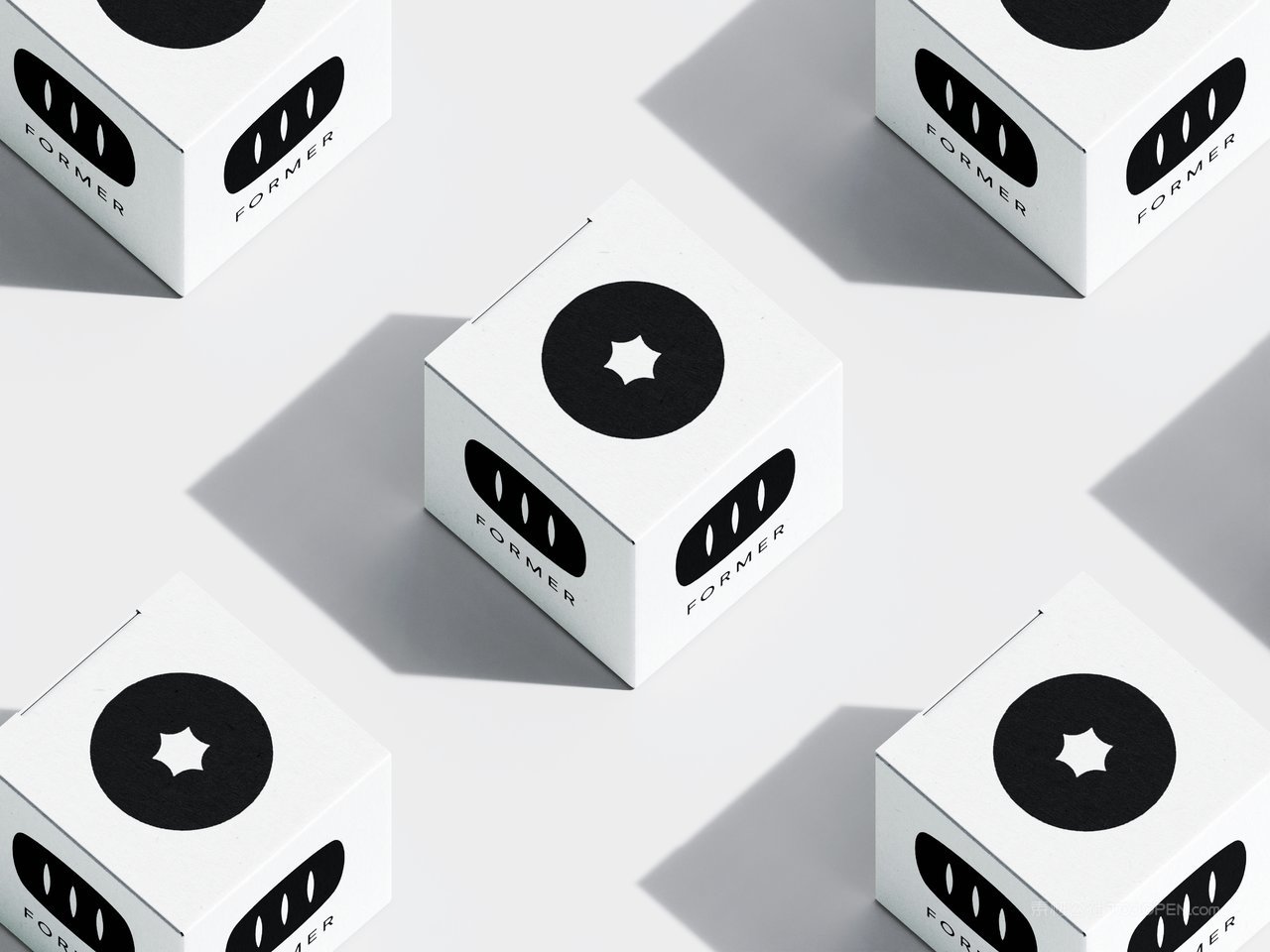 【1537期】烘培面包品牌vi贴图样机之方形盒包装