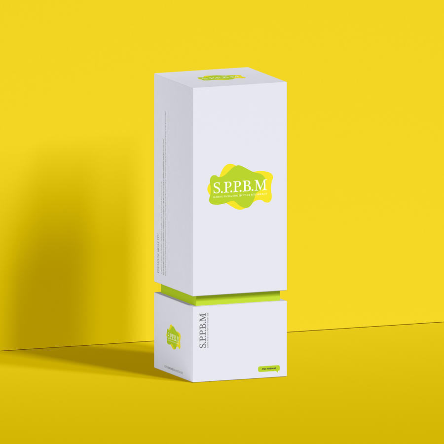 滑动包装盒贴图样机