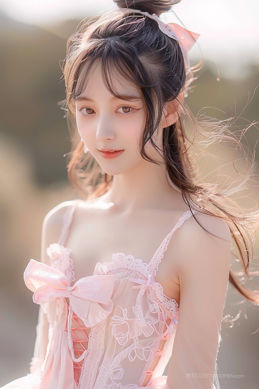 彩妆女性美女优美青春魅力美容时尚年轻清纯