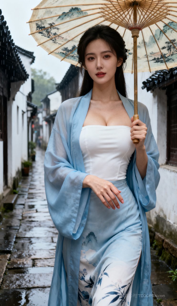 古风美女性感美艳汉服大胸妩媚