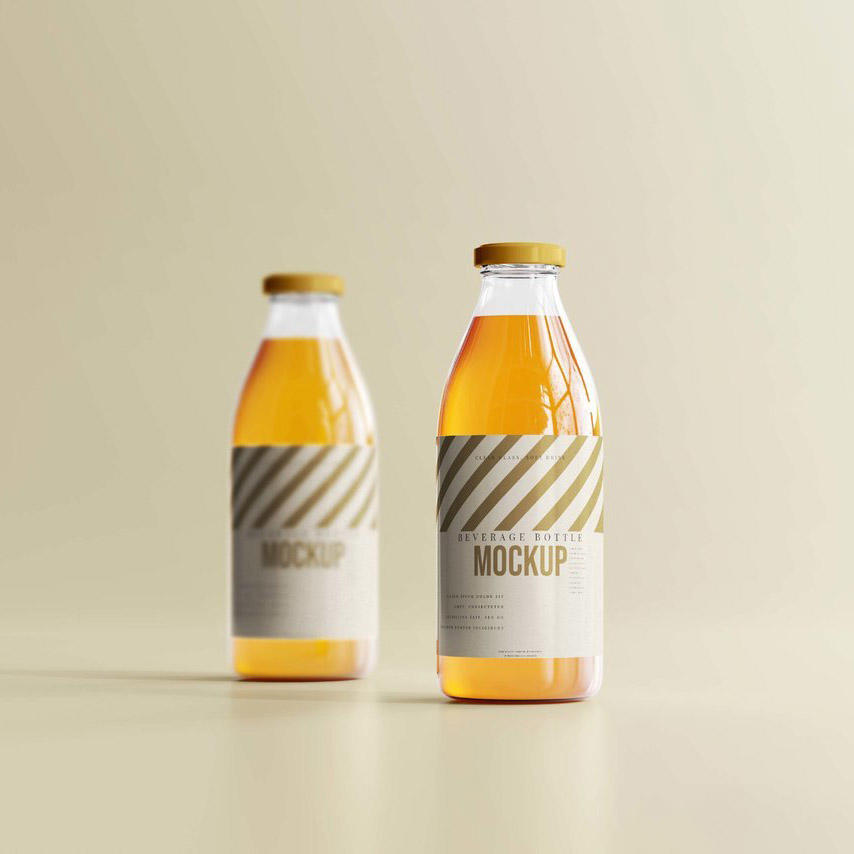 玻璃果汁瓶样机