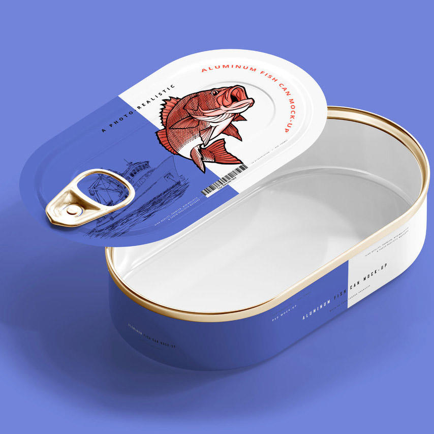 鱼罐头包装样机