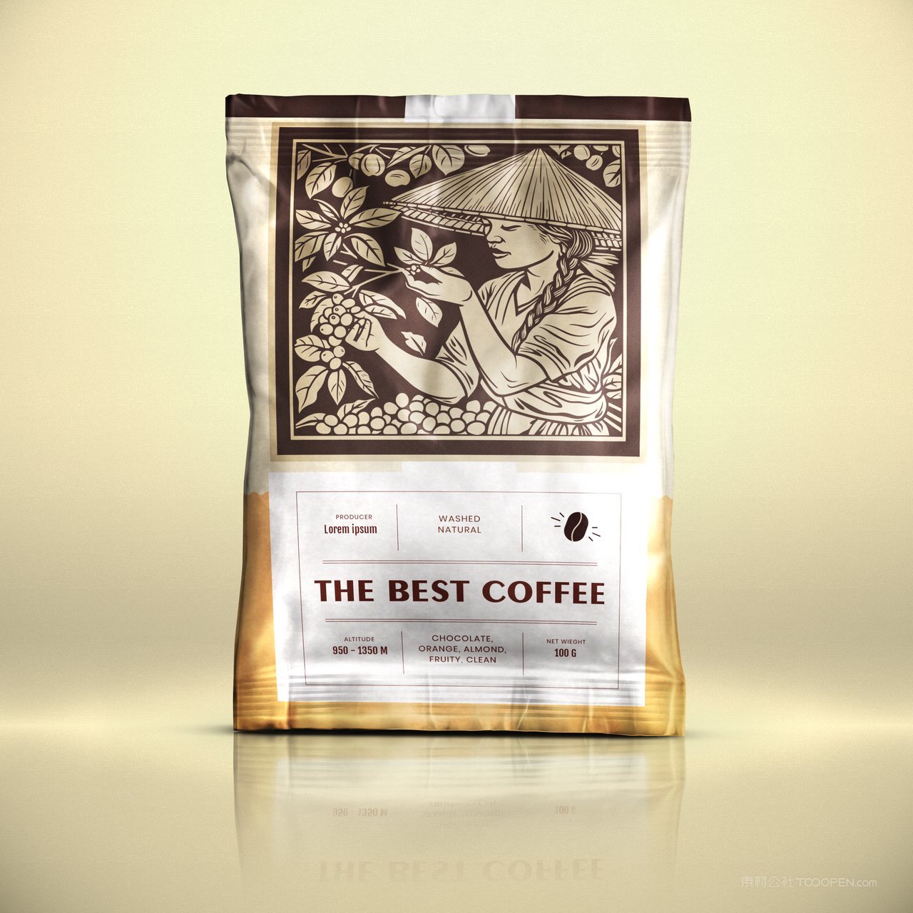 食品包装袋样机效果图