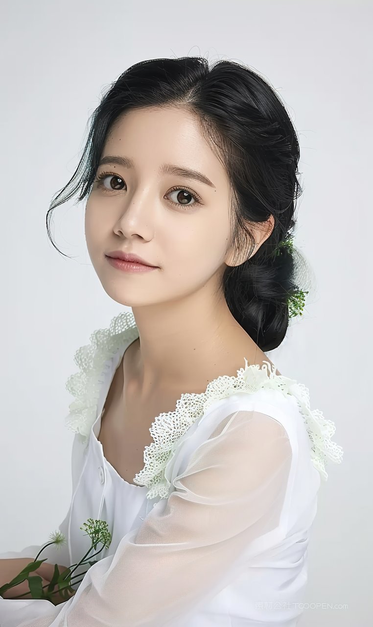 美白气质迷人护肤少女女性魅力美妆高雅