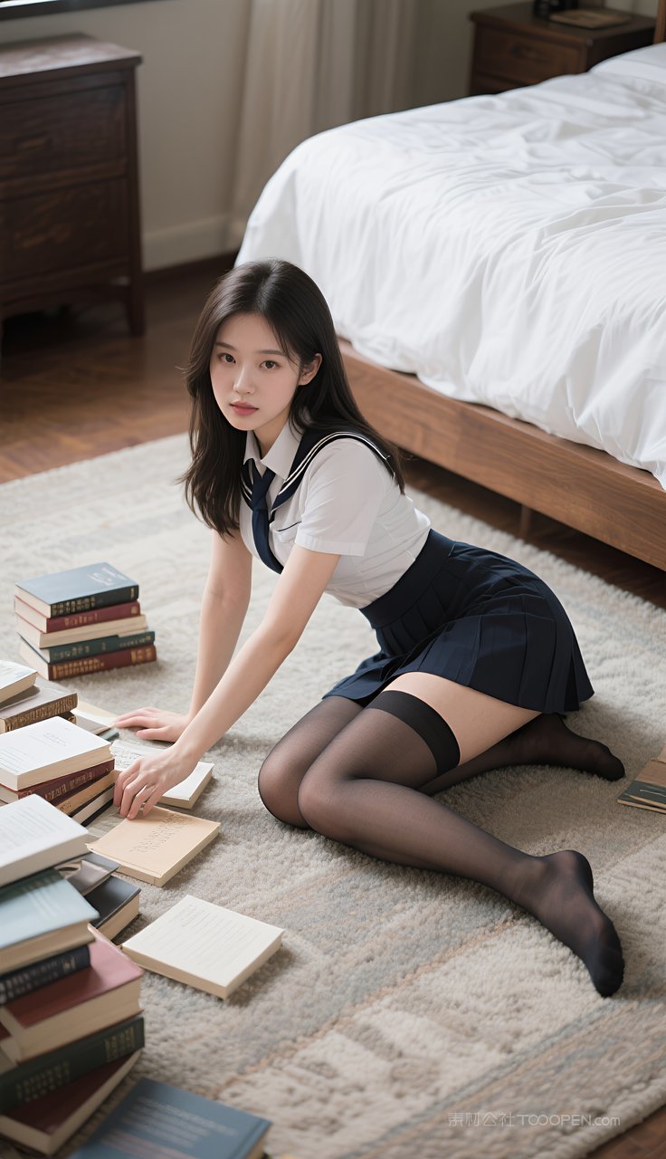 丝袜短裙制服美腿长腿美女模特少女