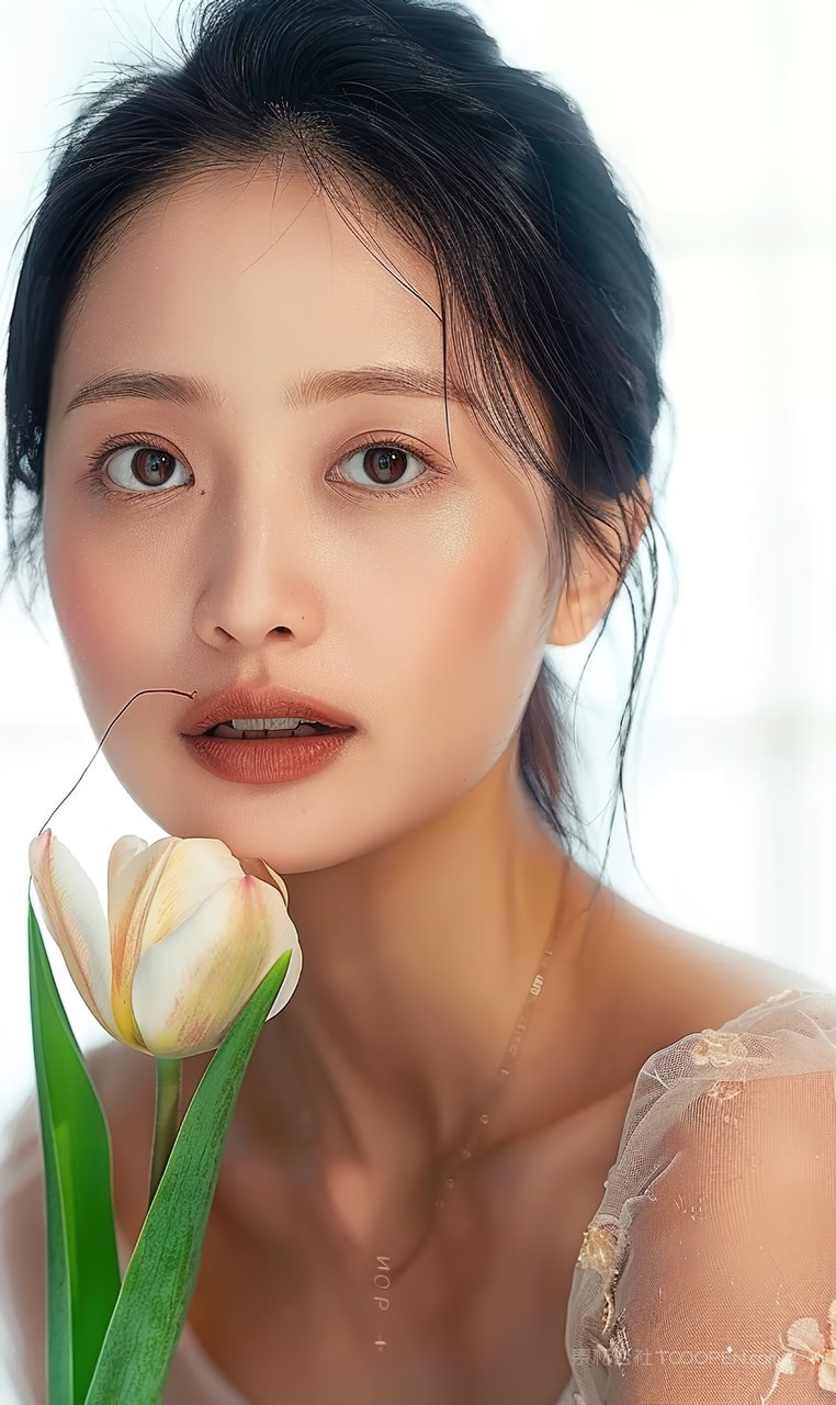 个性女性护肤时尚清纯美女美白青年