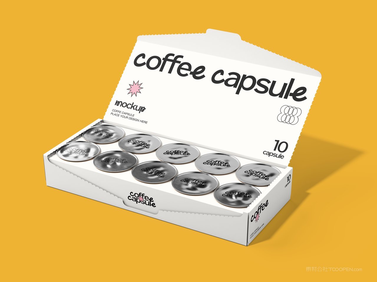 咖啡胶囊盒子样机