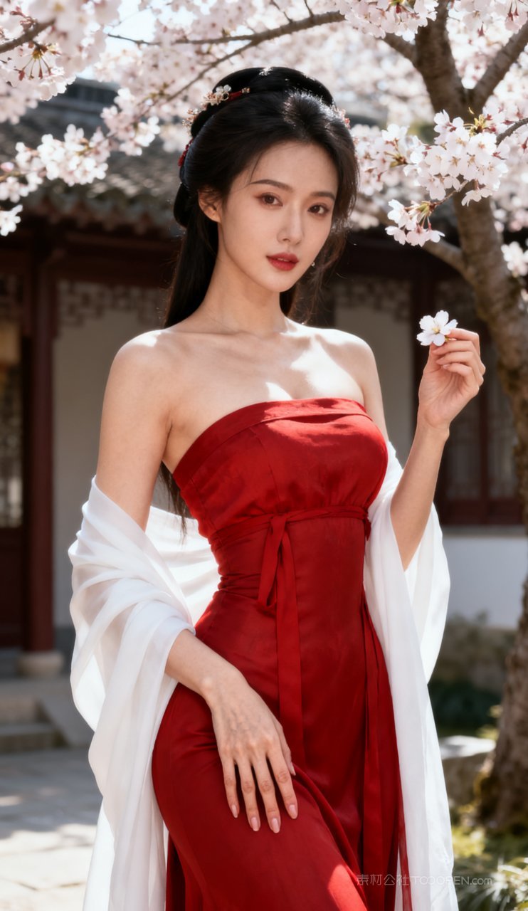 美艳汉服大胸少女性感妩媚古风美女