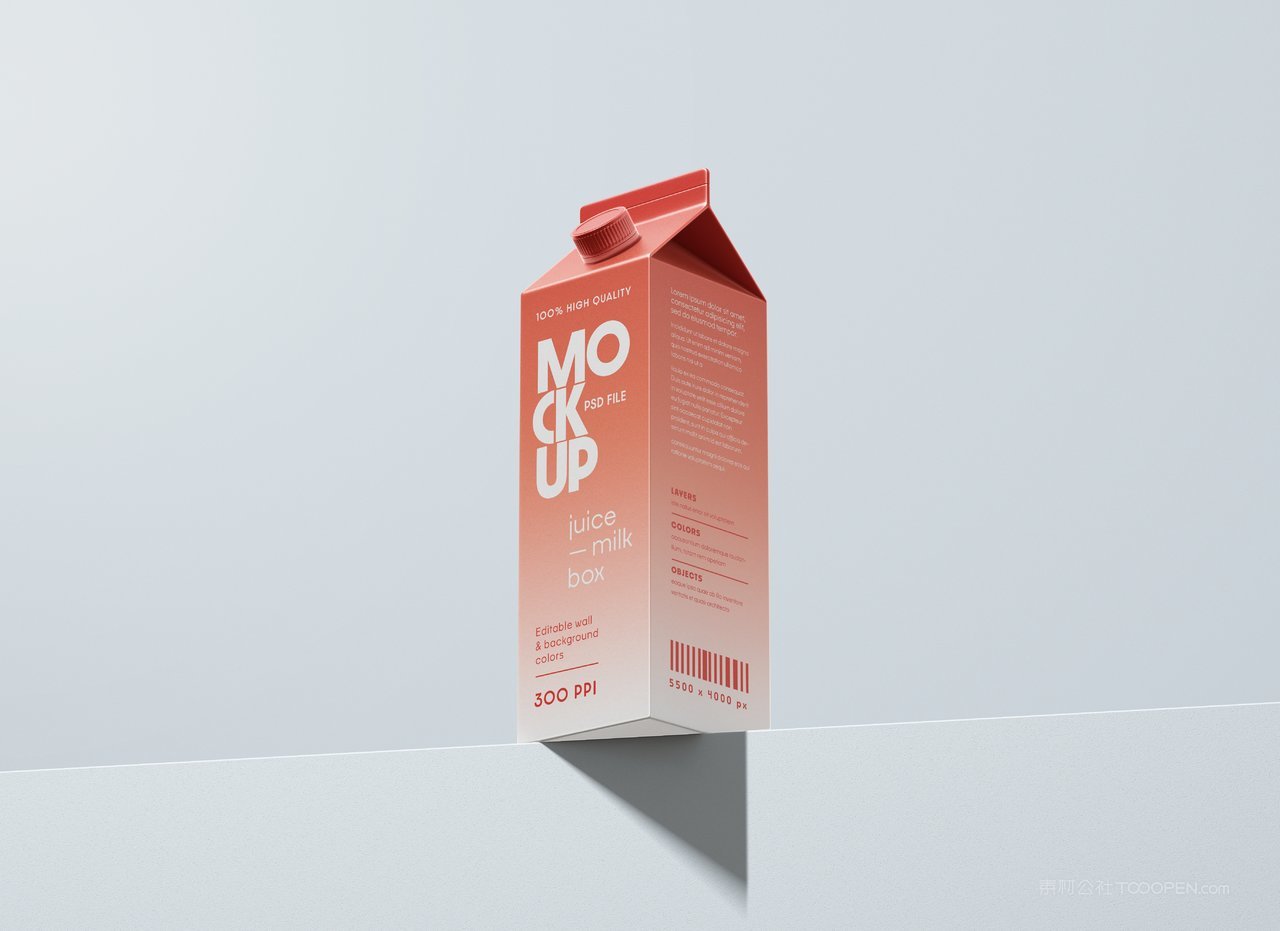 果汁盒包装样机