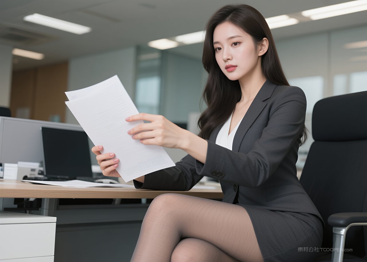 性感短裙美腿丝袜女性模特职业美女写真