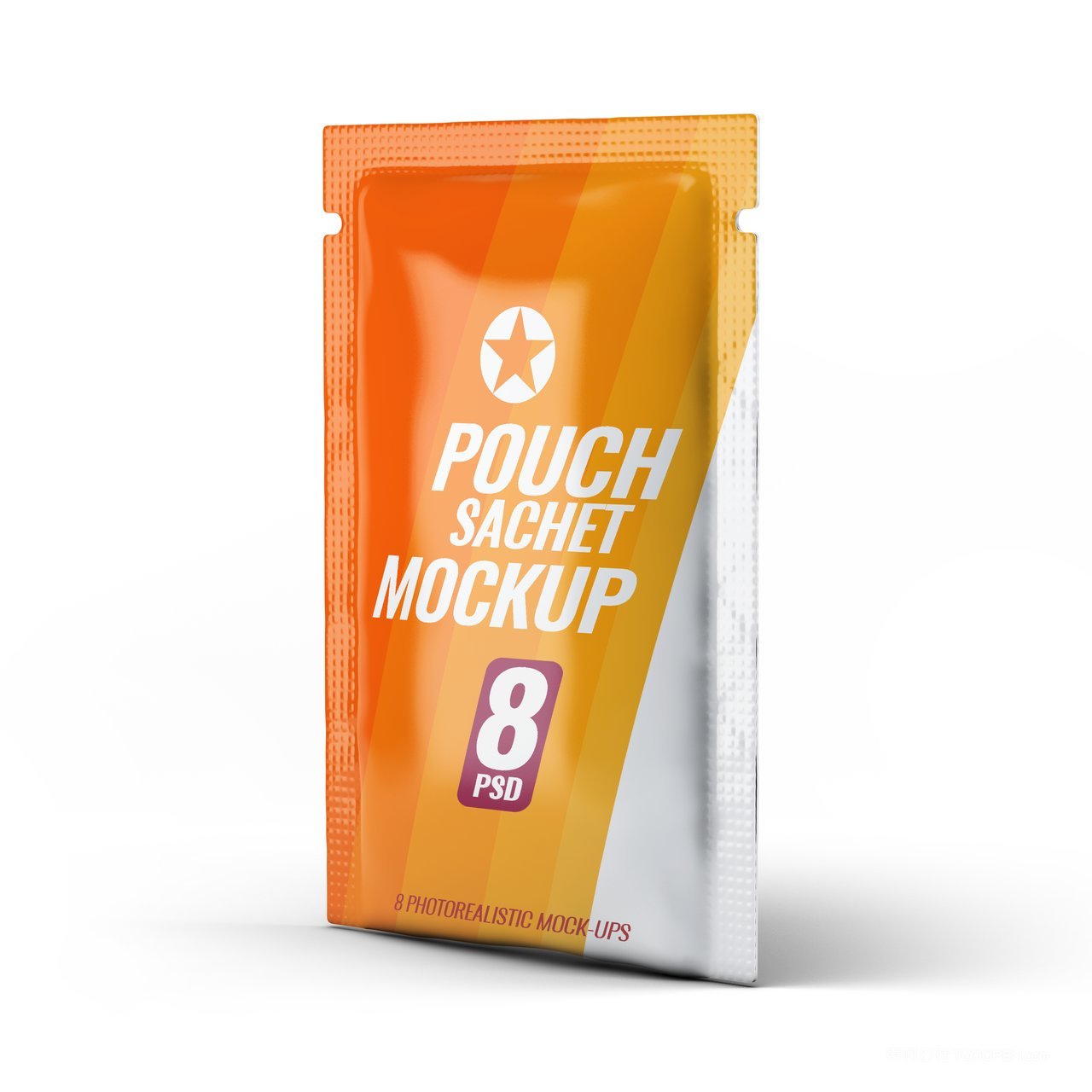 食品小吃塑料包装样机psd素材