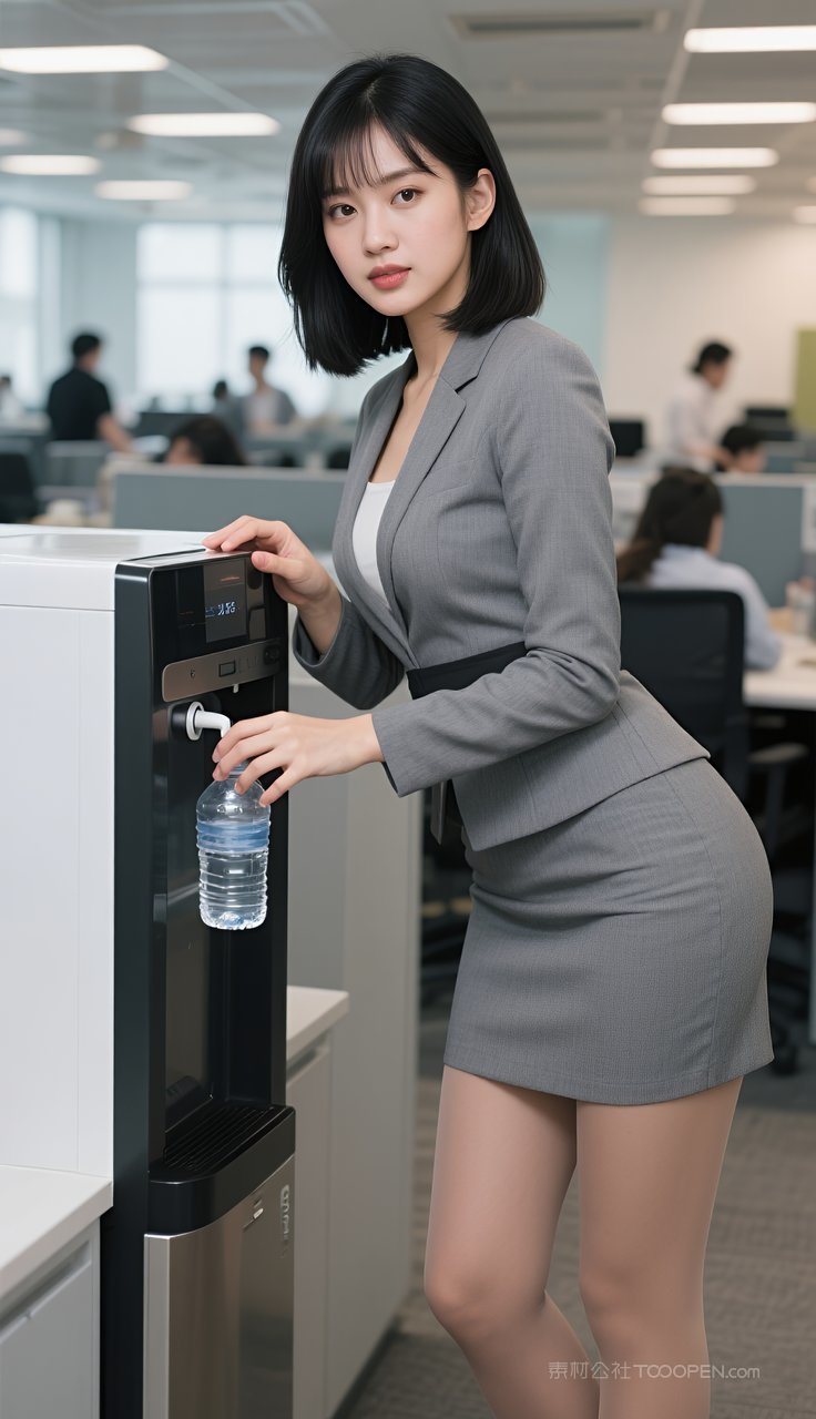 长腿美女丝袜美腿模特少女制服短裙