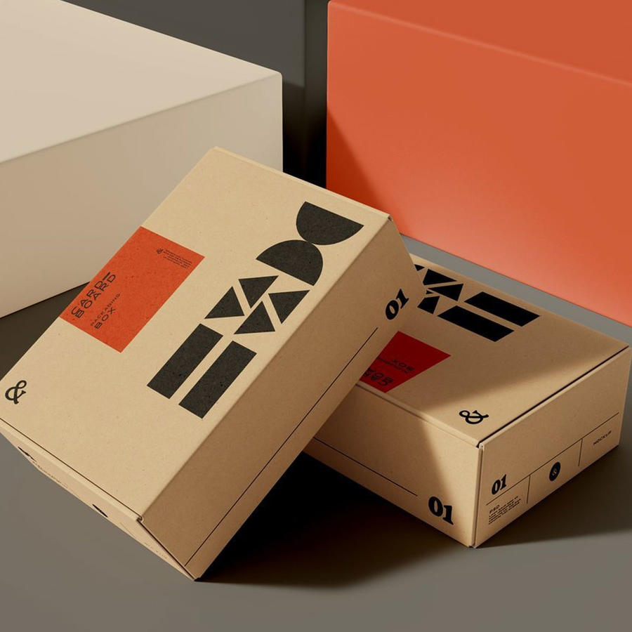 快递包裹箱子样机