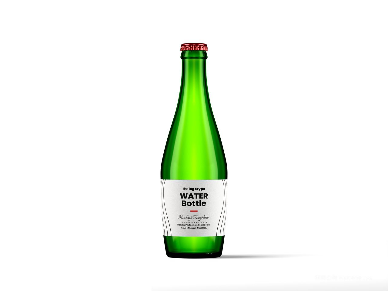 优雅的水瓶样机