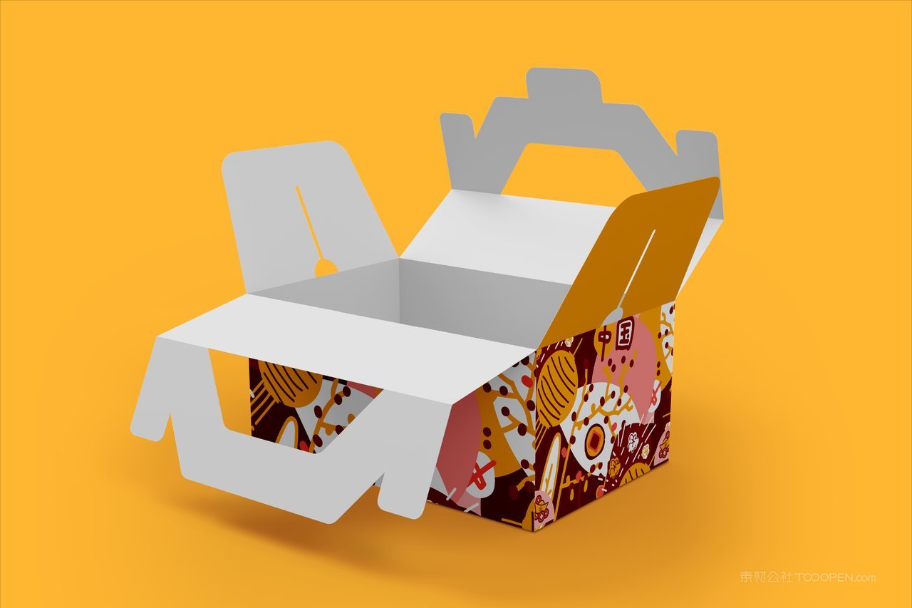 手提礼盒包装样机模板