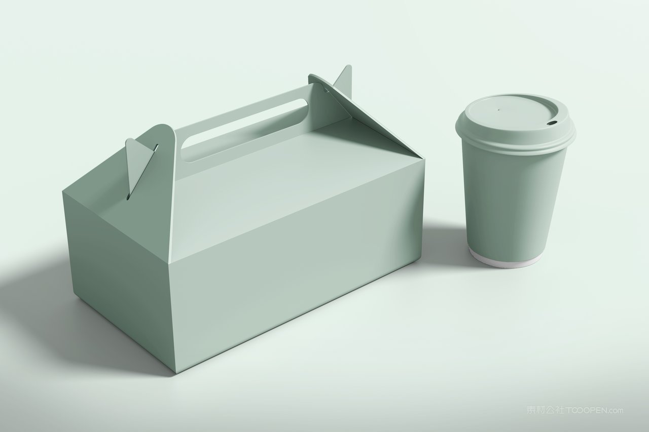 外卖纸盒包装样机