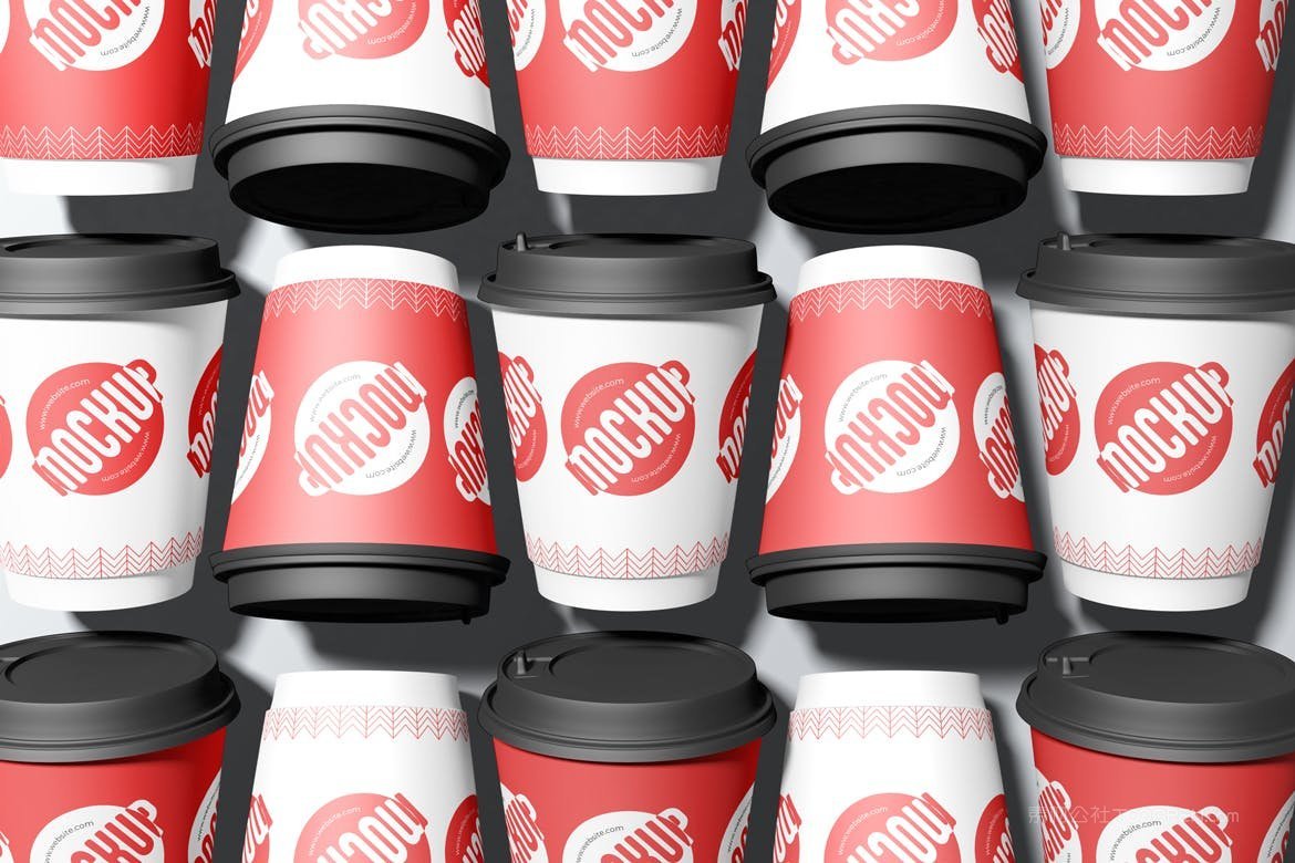 饮料杯样机顶视图