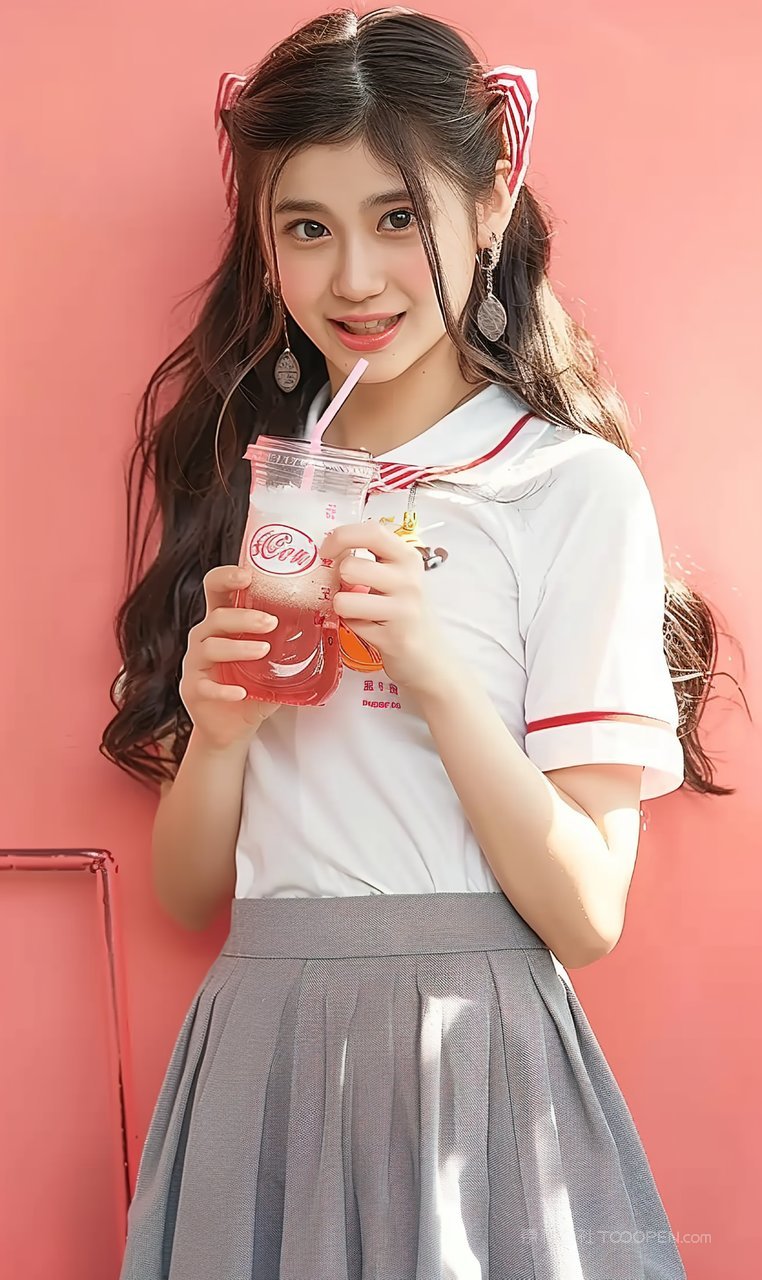 女性迷人少女美女美容清纯高清美白彩妆魅力