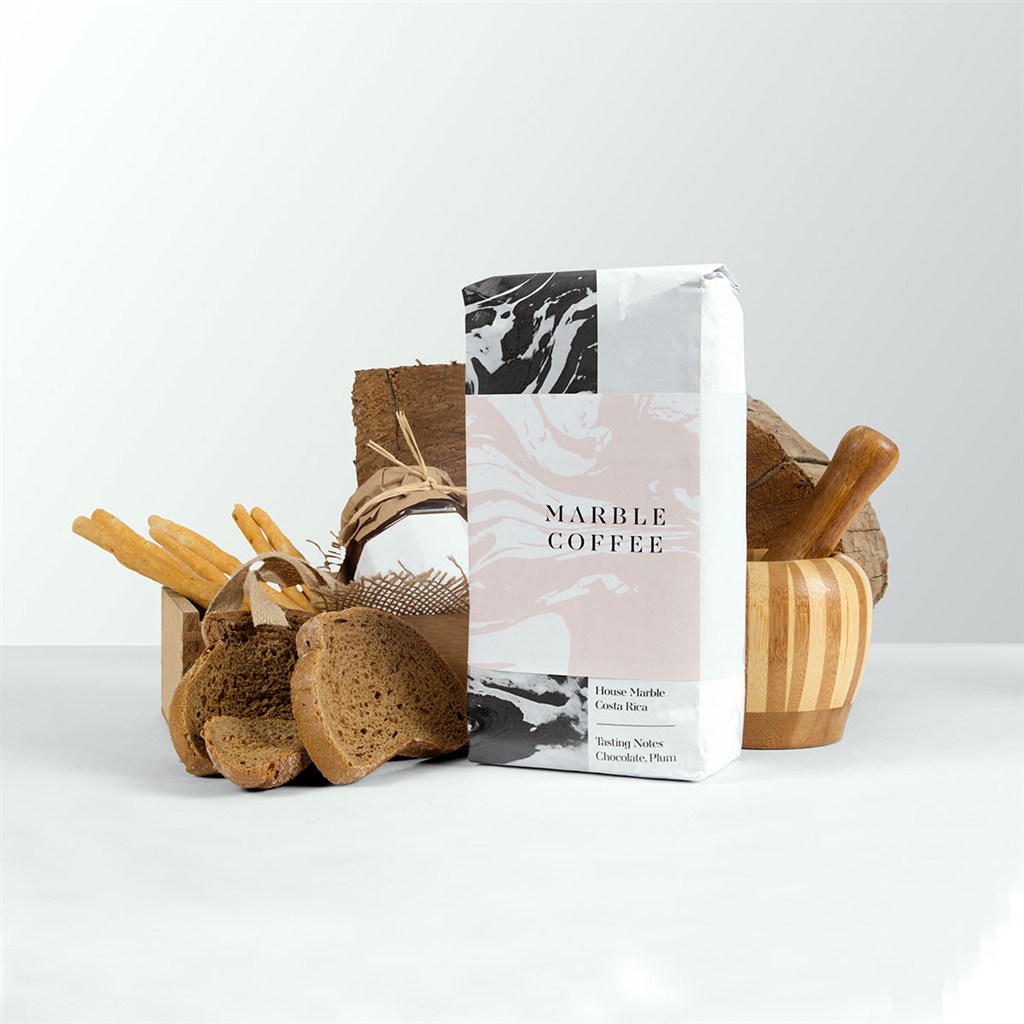 餐饮咖啡包装袋样机模板