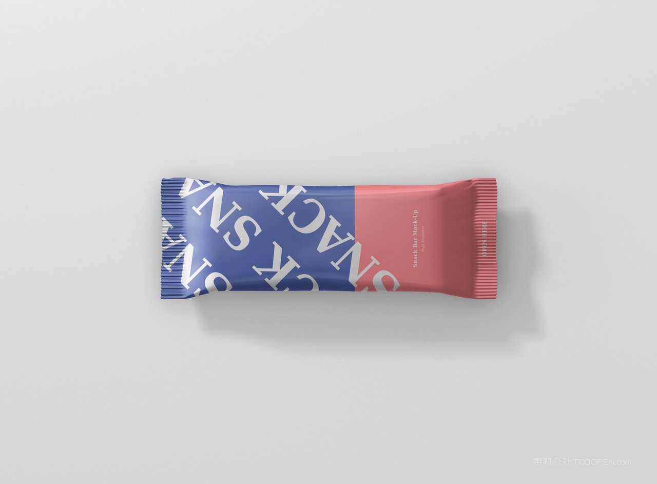 食品塑料包装样机psd模板