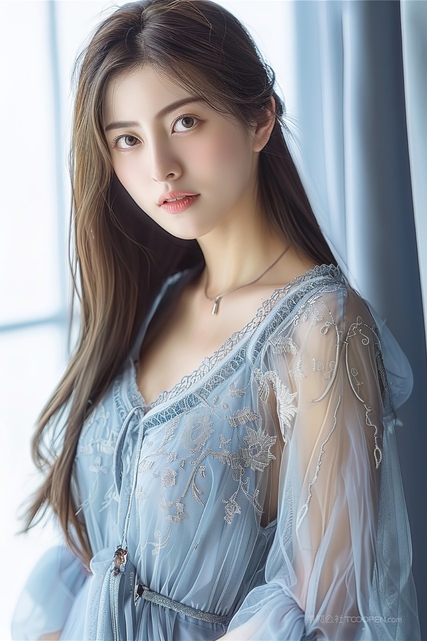 彩妆活力青春年轻美女少女优雅美容女性优美