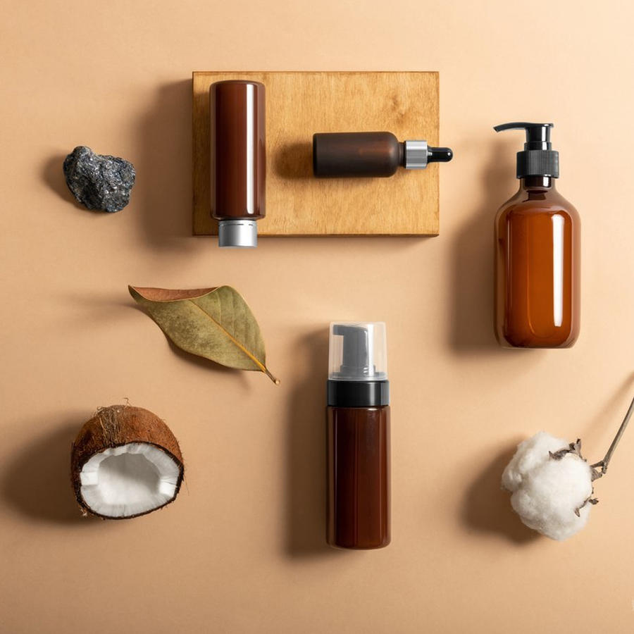 化妆品瓶子样机展示psd素材