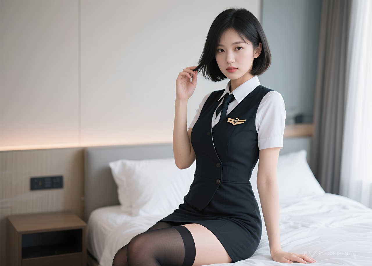 女性职业性感短裙丝袜美腿美女模特