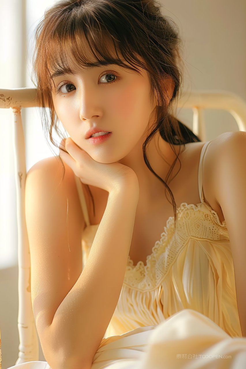 青春女性美容美女彩妆年轻少女优美优雅活力