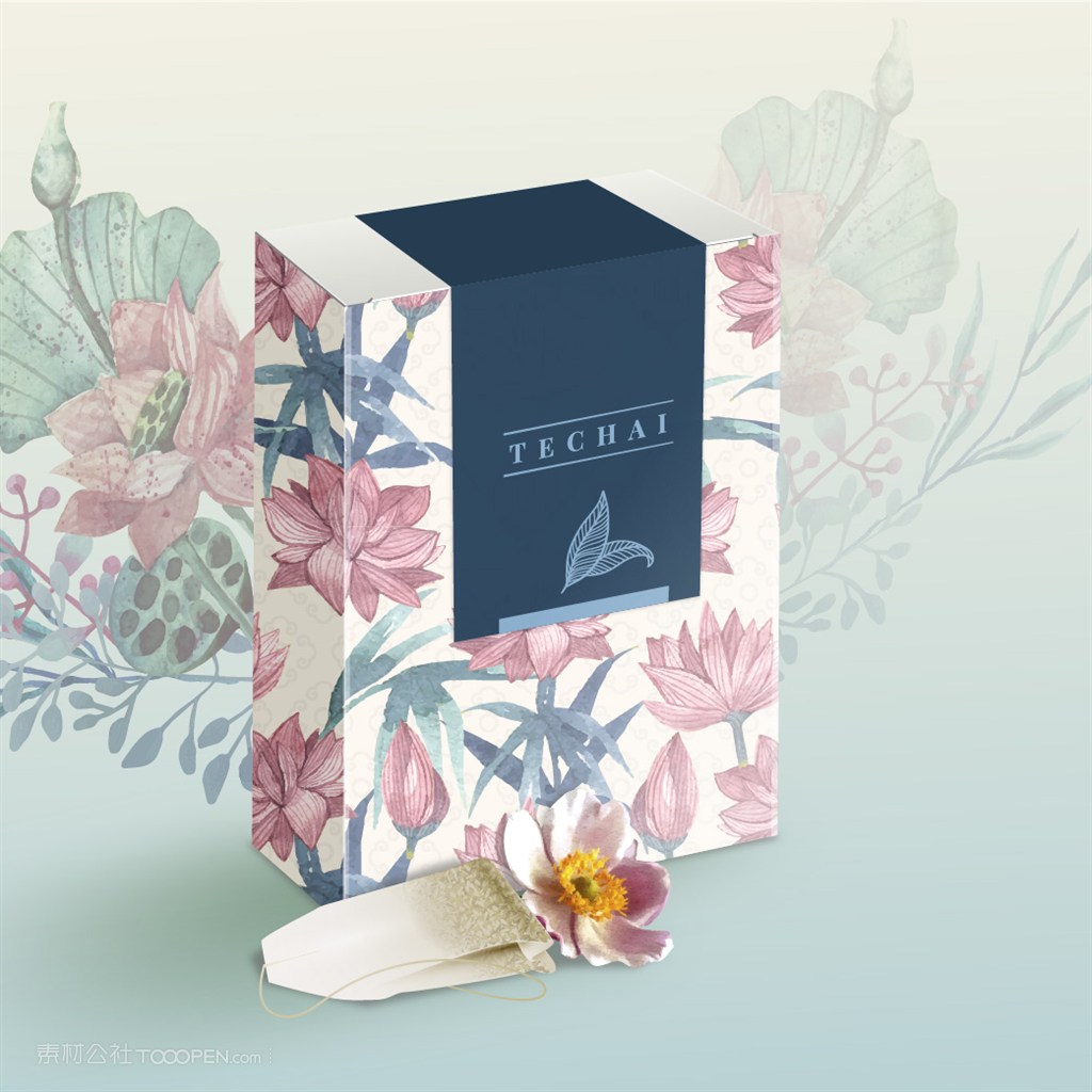 纸盒化妆品护肤品包装盒贴图样机