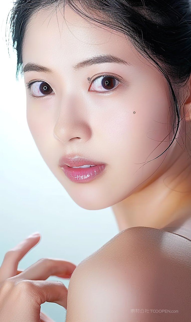 女性美容魅力少女清纯高清美女迷人彩妆美白