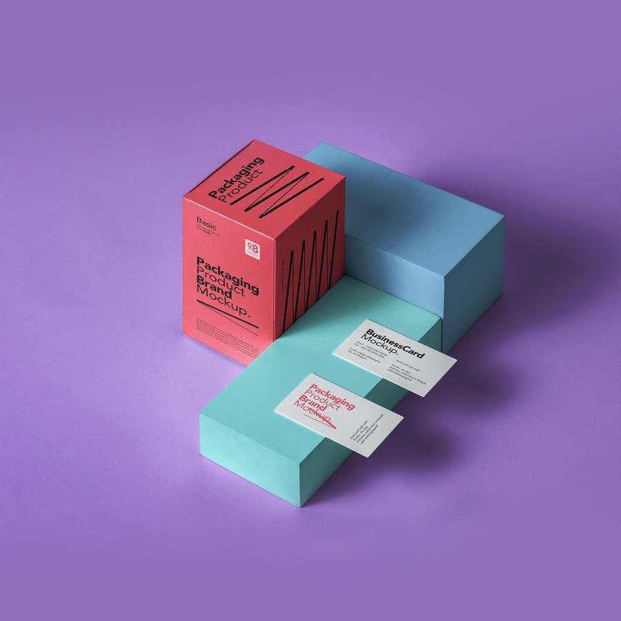 盒子样机效果图展示纸盒产品包装