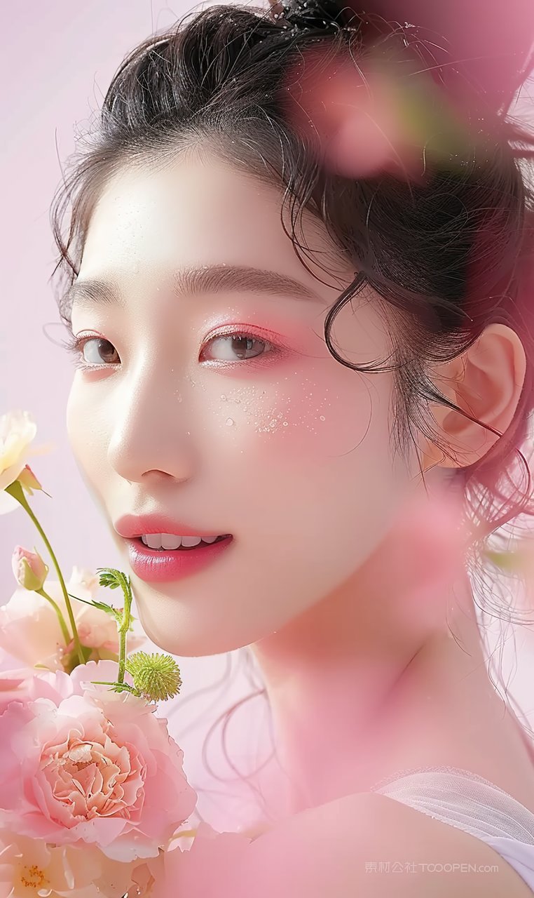 彩妆时尚魅力美容优美美女盛装少女清纯