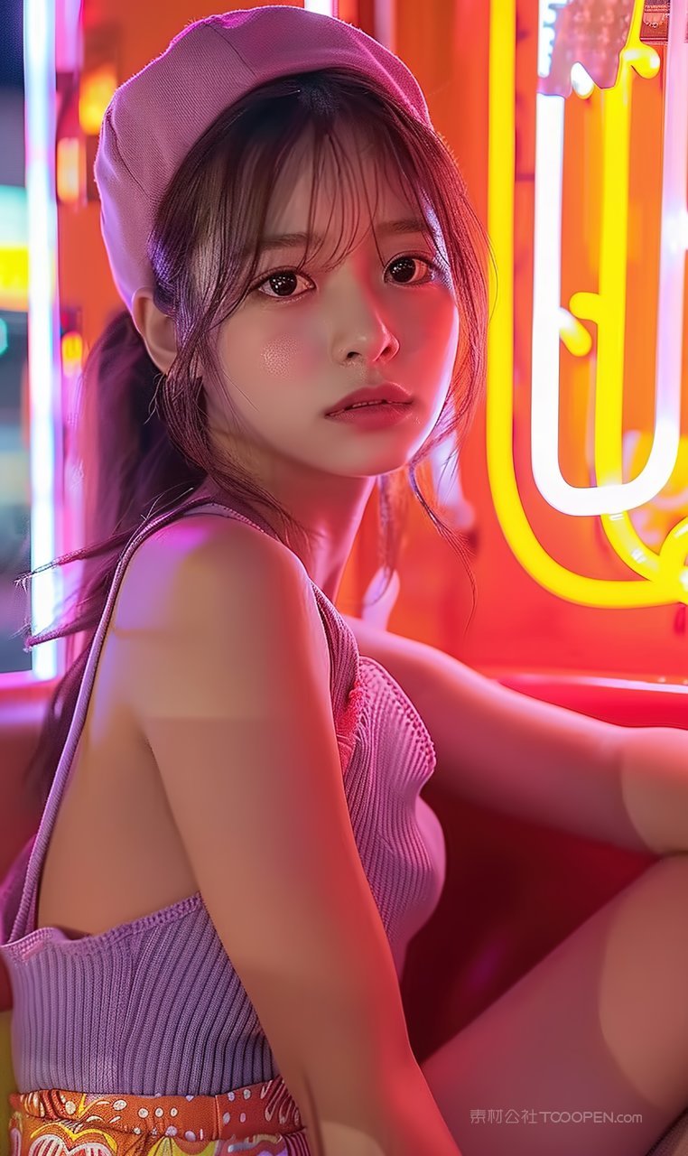 美女清纯时尚魅力优美美容彩妆