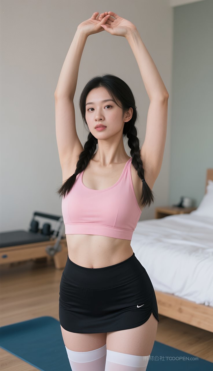 美女制服长腿短裙模特丝袜