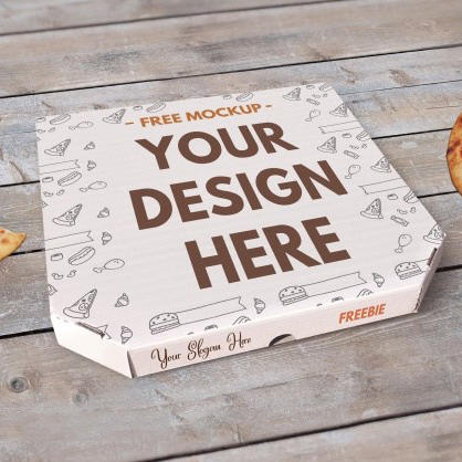 精美披萨包装盒样机