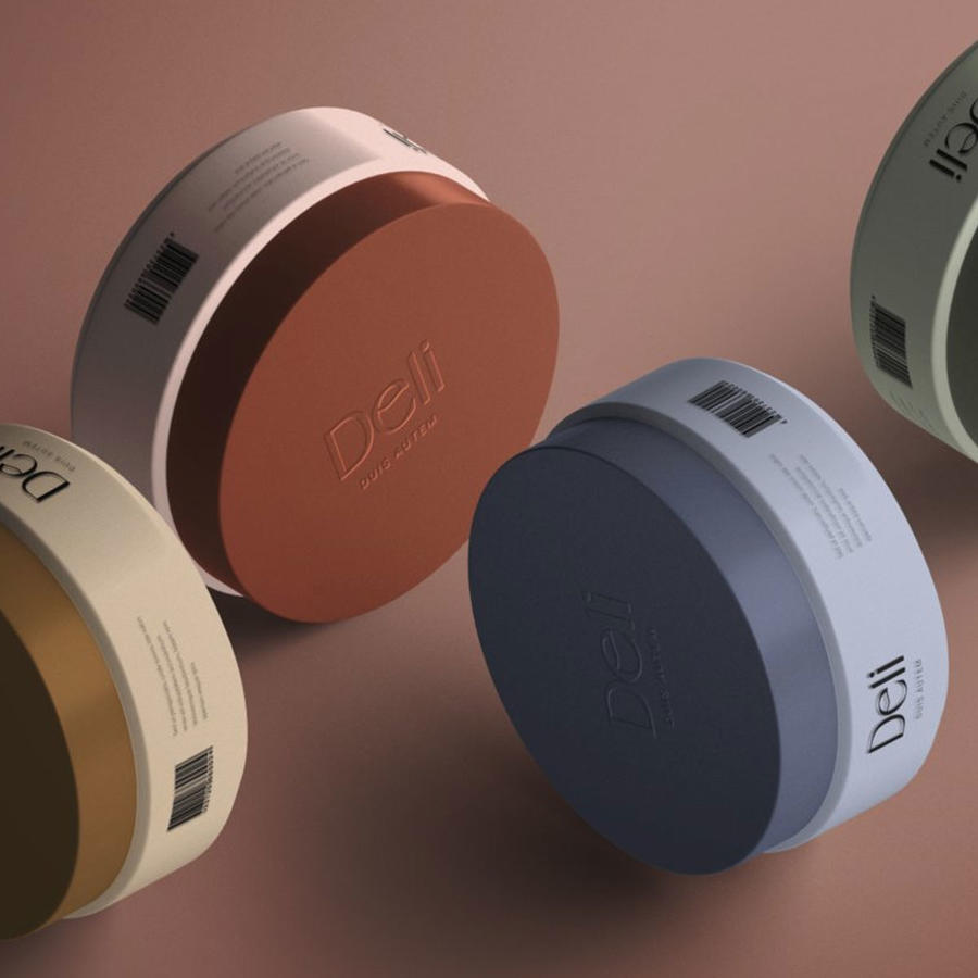 等距化妆品罐样机