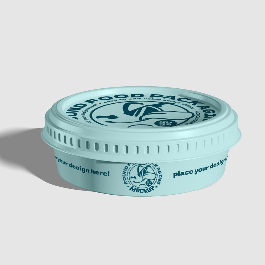圆形食品包装样机