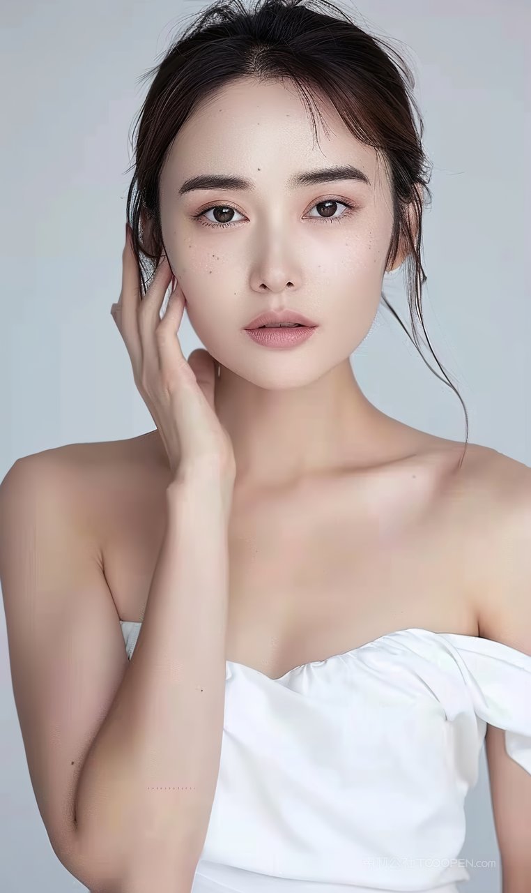 美肤美妆微笑美白高清活力女孩魅力面部