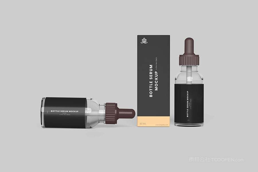 精华液滴管瓶样机