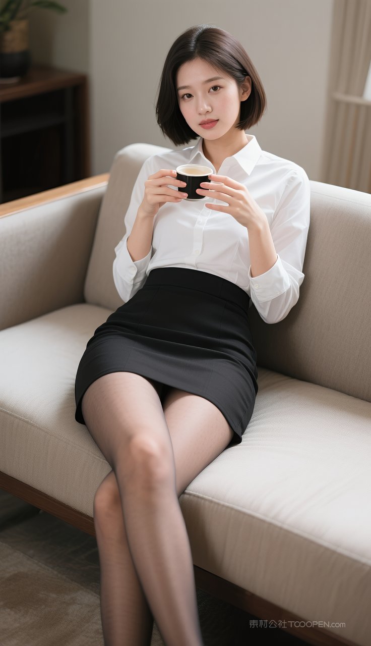 美腿短裙丝袜性感模特美艳制服美女