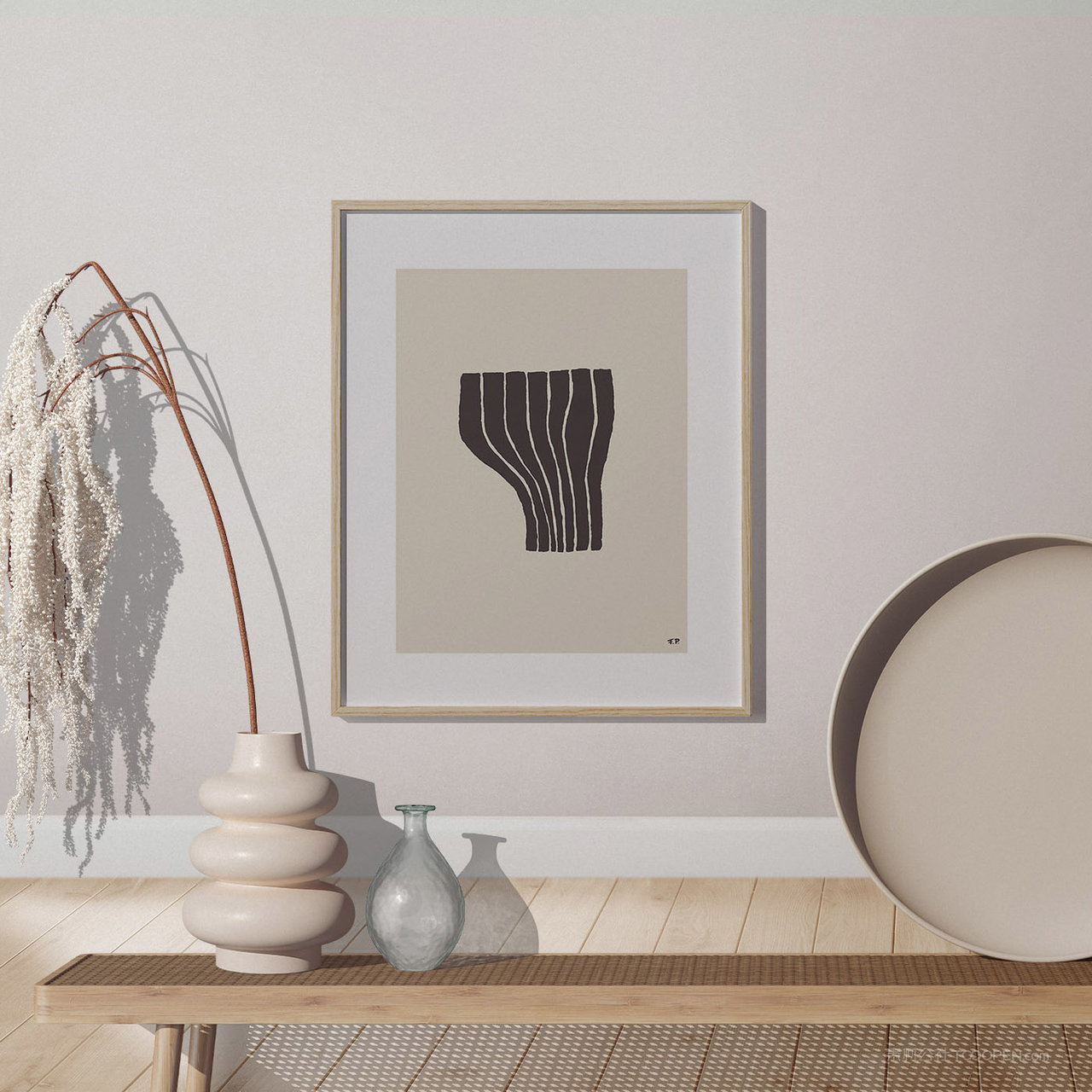 挂墙画框相框裱框贴图样机