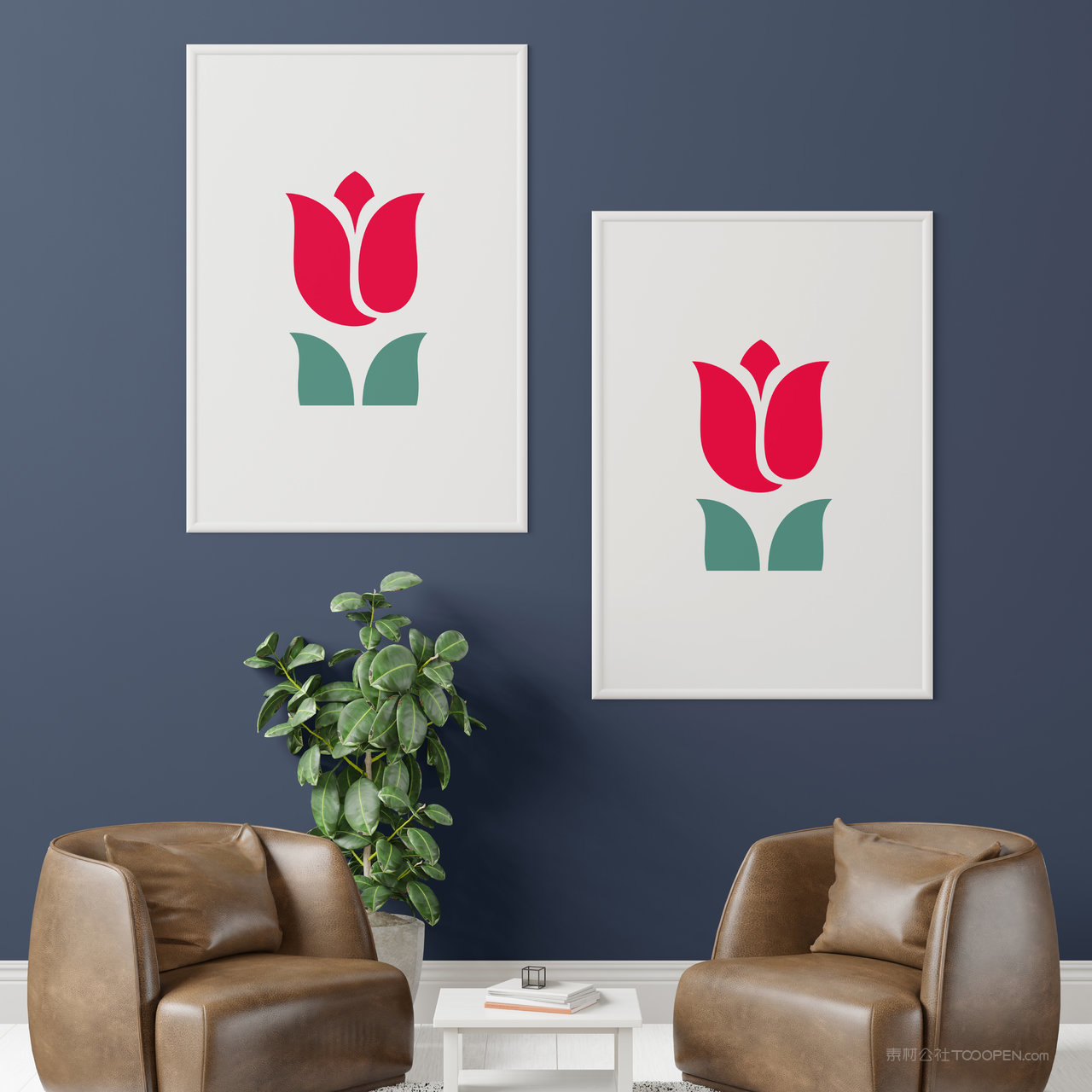 家居装饰画画框墙上挂画贴图样机