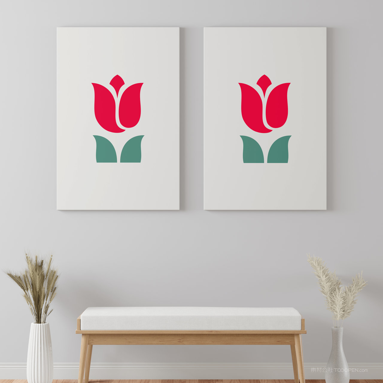 家居装饰画画框组合画框贴图样机