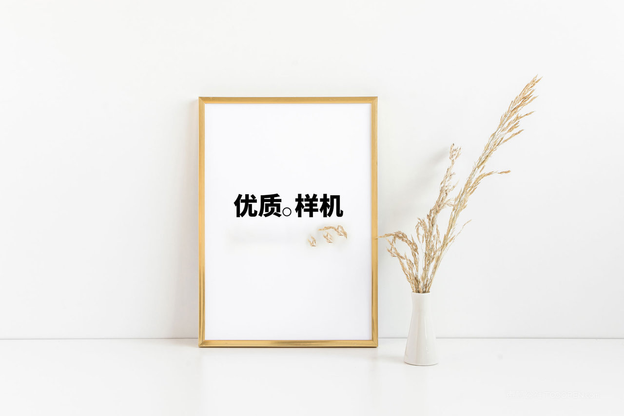 简洁室内相框框架展示psd样机 (3)