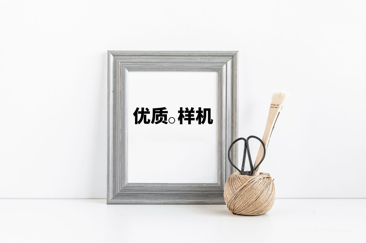 简洁室内相框画板框架展示psd样机 (5)