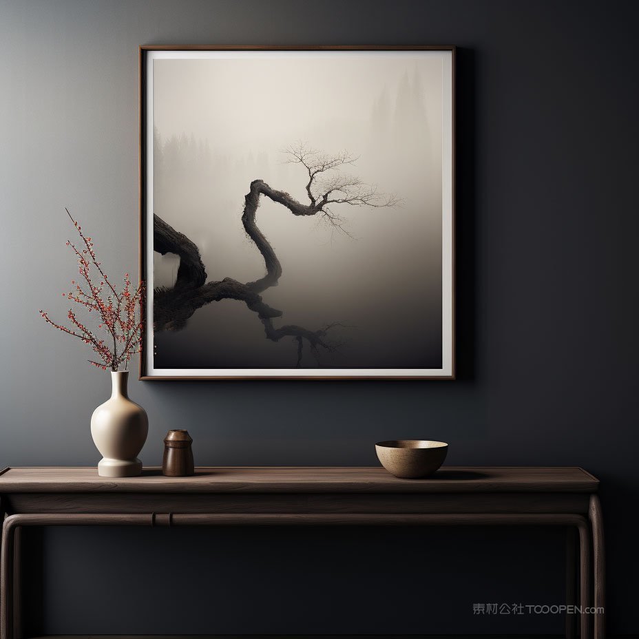 方形画框相框贴图样机