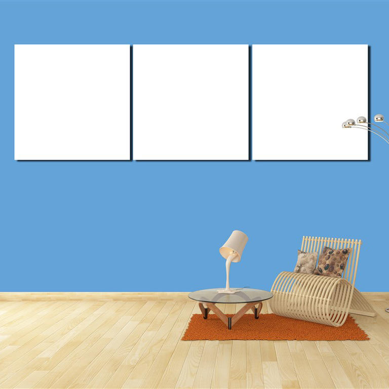 地板上的沙发和茶几