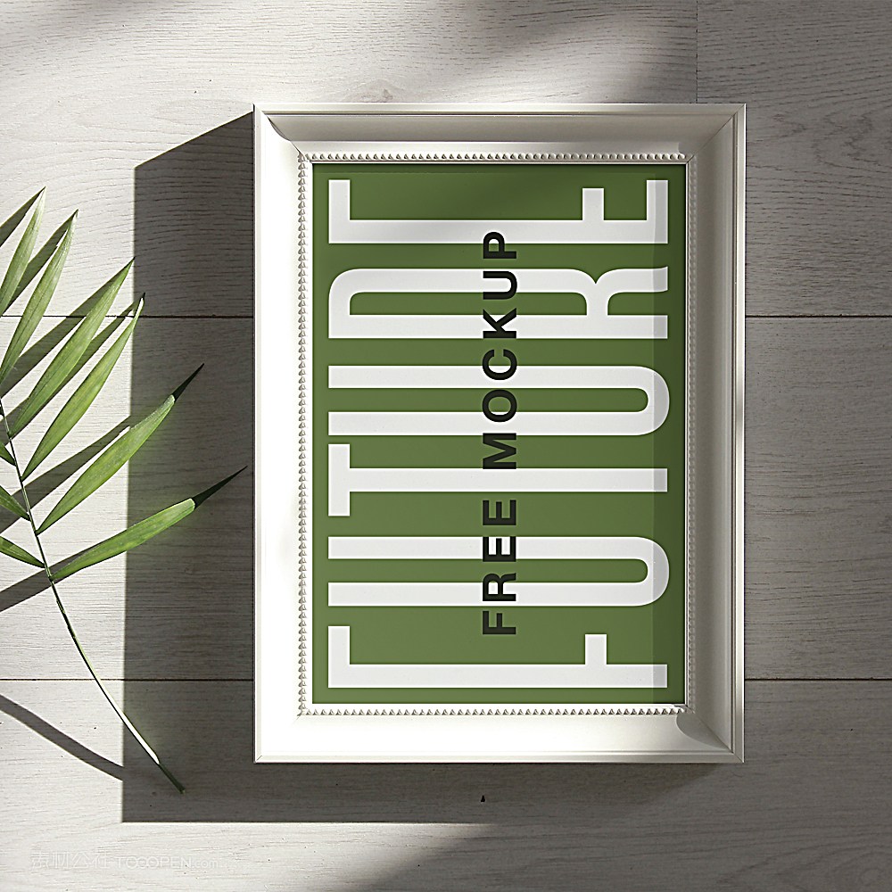 海报欧式画框相框贴图样机